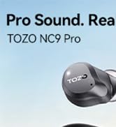 TOZO NC9 Pro Active Noise Cancelling Wireless Earbuds, LDAC Hi-Res Audio | Smart Touch Screen,Ste...