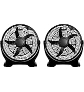 Simple Deluxe 20 Inch 3-Speed Plastic Floor Fans Quiet for Home Commercial, Residential, and Gree...