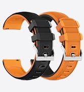 Fullmosa 2 Pack Silicone Watch Bands 20mm 22mm Quick Release Watch Straps for Men Women, Soft Rub...