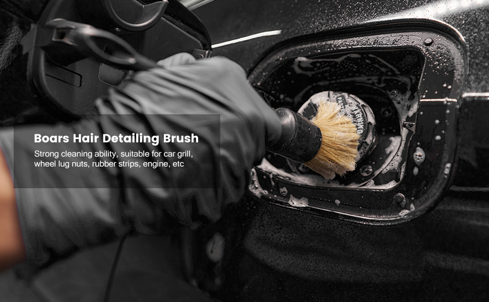 interior brushes car detailing
