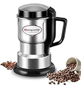 Moongiantgo Coffee Grinder Electric 250W Mini Spice Grain Mill 200ml Capacity Stainless Steel Dry...
