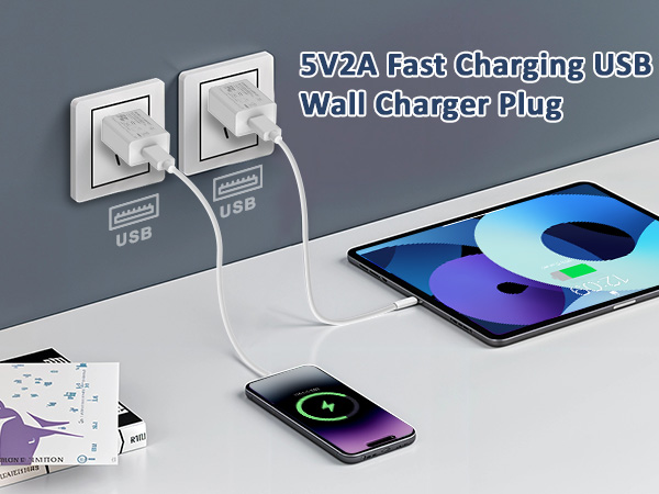 USB wall charger plug adapter block 2