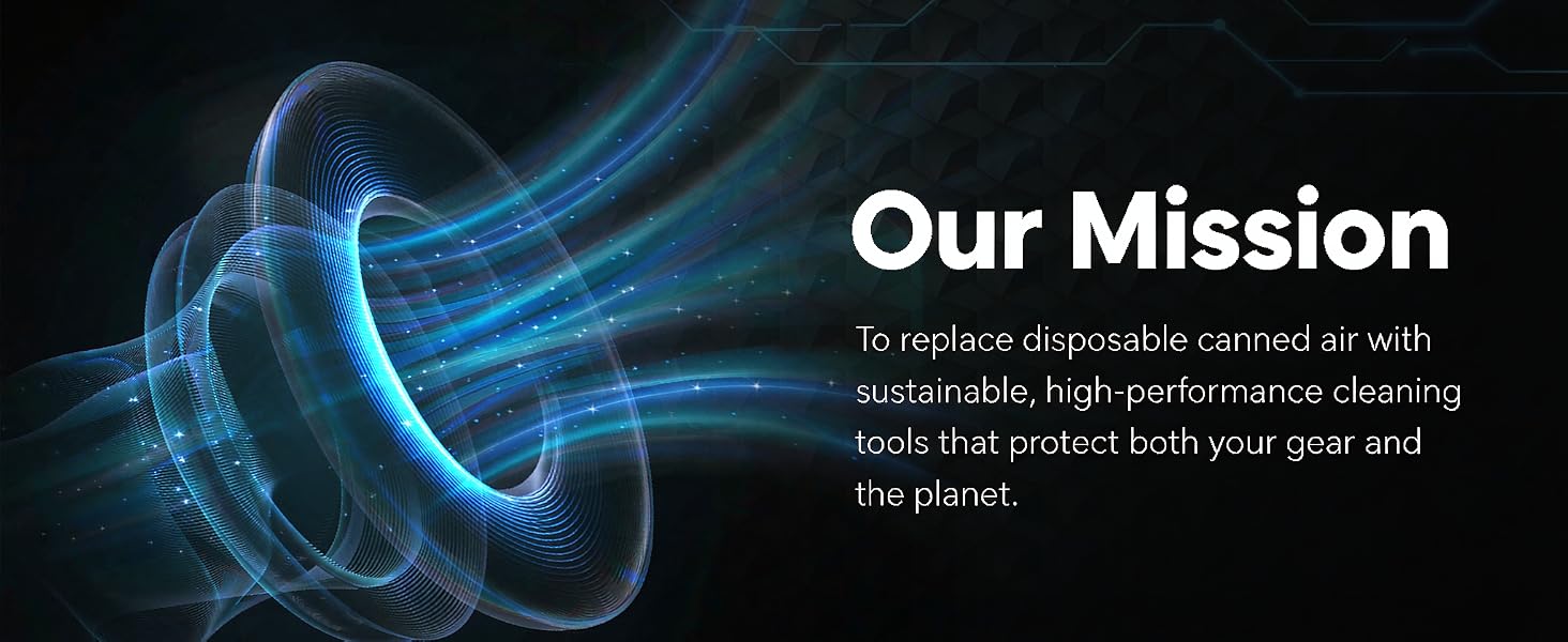 VORTNEI Mission Sustainable Cleaning Replaces Canned Air