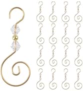 INCREWAY Christmas Ornament Hooks, 30PCS S-Shaped Hangers Hook Christmas Ornament Metal Hooks wit...