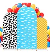 Bensbl 3 Pcs Arch Backdrop Cover Cartoon Story Theme Backdrop Decorations for Birthday Party Wedd...