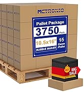 Metronic 3750 Pack Large Bubble Mailer 10.5x16 Inch White,Usable Size 10.5x15" Waterproof Padded ...