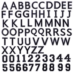 iron on patches letters