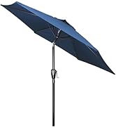 HealSmart 7.5ft Patio Umbrella with Push Button