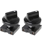 2Pcs Fan Rotary Switch 4 Position 3 Speed Selector Switch Governor with Button Fan Speed Governor...
