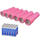 Hilngav 9-LED Mini Flashlight, Small Multicolor Flashlights with Lanyard, Batteries Included, for...