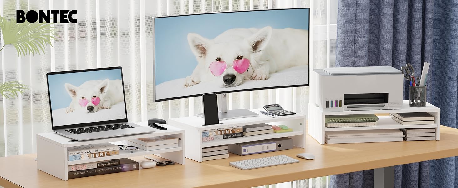 Wood Monitor Stand Riser