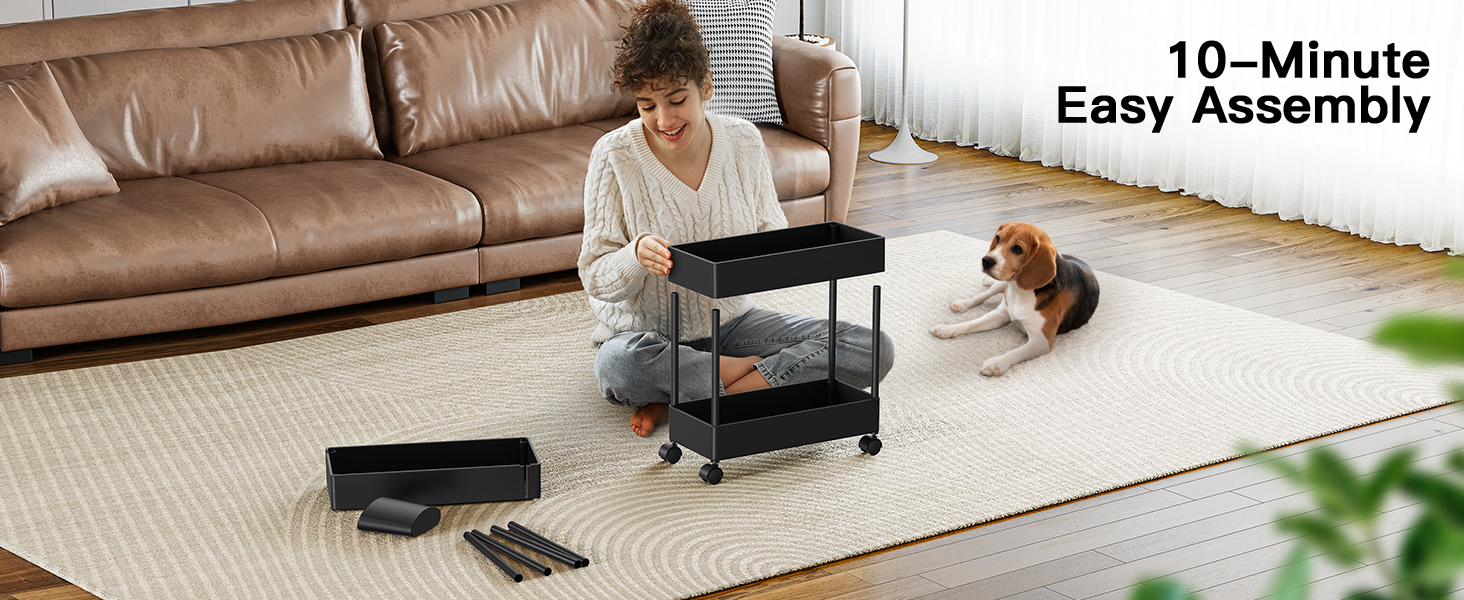 slim storage cart