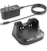 BC-202 Rapid Desktop Charger Compatible with ICOM ID-31A ID-31E ID-51A ID-51E ID-52A ID-52E IP-10...
