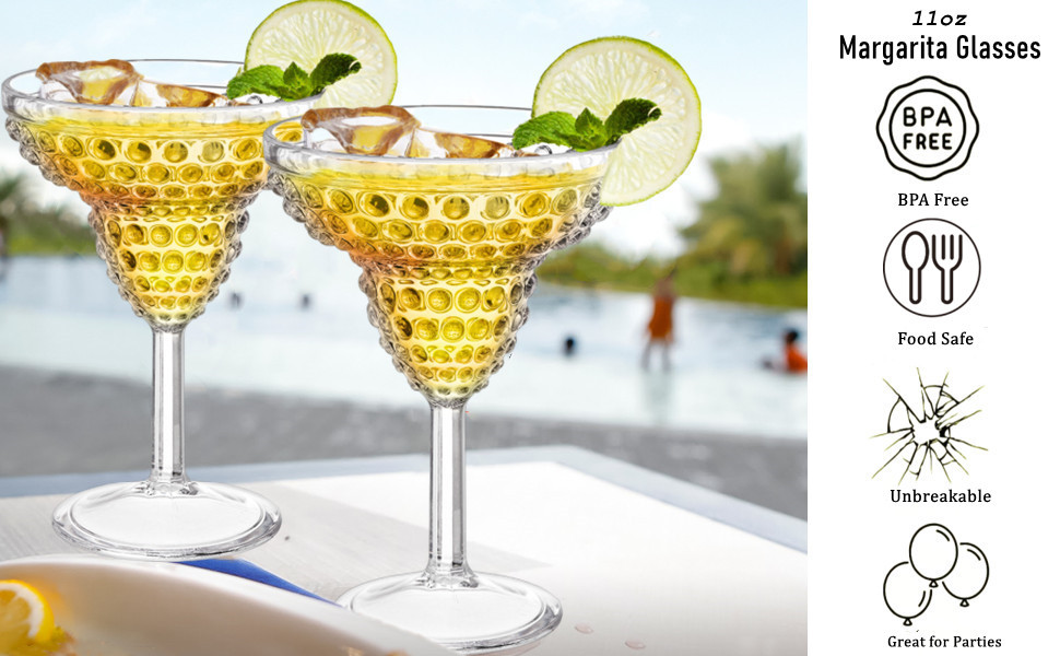ZO-PlasticMargaritaGlass-11Oz6P