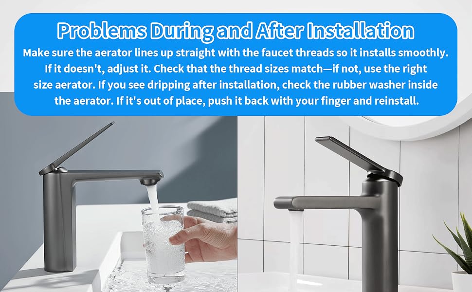 problem during and after the installation