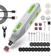 Huepar Tools Mini Cordless Rotary Tool 4V, Power Rotary Tool Kit 5 Speeds 25000RPM with 36Pcs Acc...