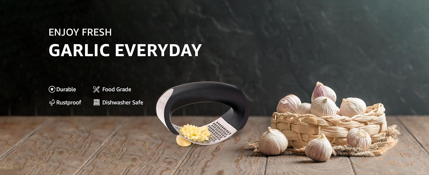 Garlic Press Chopper mincer masher grinder utensilios de cocina modernos kitchen essentials