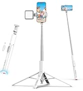 ULANZI MT86 60" Automatic Phone Tripod Stand with Wireless Remote, Adjustable Auto-Open Selfie St...