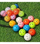 THIODOON Practice Golf Balls Limited Flight Golf Balls 40mm Hollow Plastic Golf Training Balls Co...