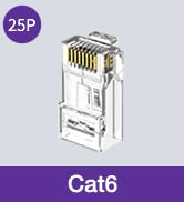 cat6 connectors rj45 25 pack