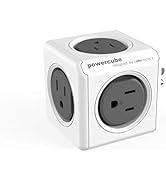 Allocacoc PowerCube Original, 5 Outlets, Wall Plug, Power Charger, Surge Protection, Compact for ...
