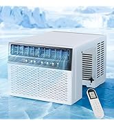 Uthfy 12,000BTU U Shaped Window Air Conditioner, 6-In-1 Window AC Unit With Adjustable Louvers-Co...