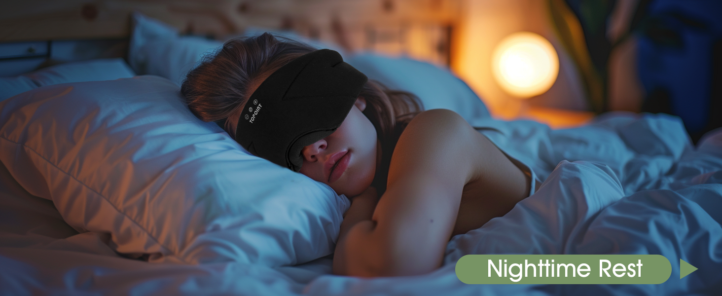 sleep mask with bluetooth headphones