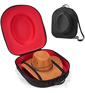 Livelab Hat Box for Travel - Crush Proof Cowboy Hat Holder Storage, Hard Travel Hat Carrier Case ...