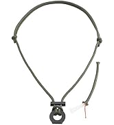 PSKOOK Fire Starter Necklace, Survival Paracord Necklace with Flint and Steel, Bushcraft Necklace...