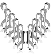 10 PCS 3.5 Inch Double Ended Bolt Snaps Hooks, Silver Zinc Alloy Double Trigger Metal Clips for L...