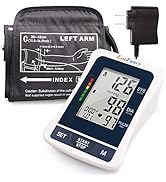 LotFancy Blood Pressure Monitor, Automatic BP Gauge & Upper Arm Large Cuff(12"-17”) Kit, Digital ...