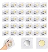 Piopiocoing 64 Pcs 1.18 Inch Hidden Magnetic Snaps,32 Pairs PVC Hidden Sew Invisible Magnetic Sna...