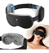 3D Bluetooth Sleep Mask with Voice Control,Eye Mask Headphones for Women Men 100% Pressure-Free &...