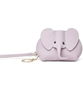 Small Leather Coin Purse for Women Cute Elephant Change Purse for Girls Zipper Coin Pouch Wallet ...