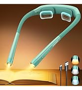 Glocusent Ergonomic Reading Lights for Books in Bed, 1600mAh Rechargeable Book Light for 100 Hrs ...