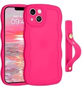 GUAGUA Compatible with iPhone 14 Case 6.1 Inch Cute Curly Wave Shape iPhone 14 Phone Case with Ad...