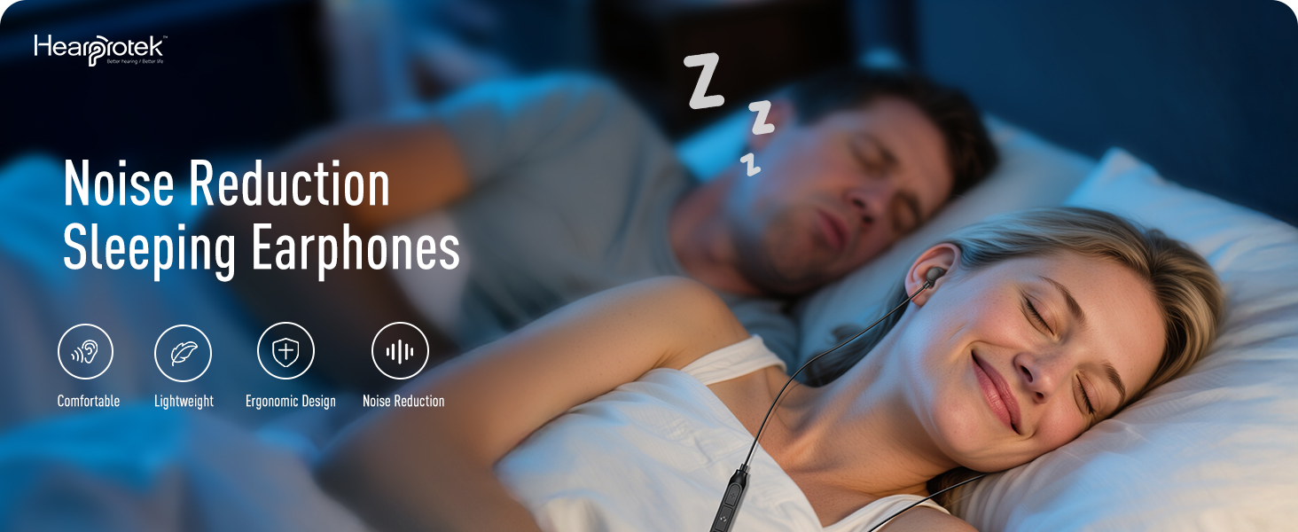 Noise reduction sleeping earplugs