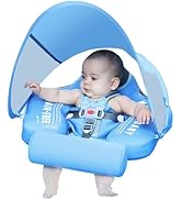 Mambobaby Float with Canopy Size Improved Non Inflatable Infant Baby Pool Float Smart Mambo Float...