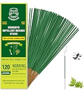 KICKOUTOR Mosquito Repellent Outdoor Patio 120 PCS Citronella Oil Mosquito Incense Sticks Natural...