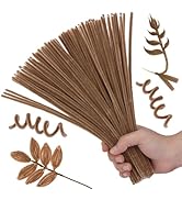 Hssugi Pipe Cleaners, 100PCS Christmas Pipe Cleaners Craft Supplies, Light Brown Pipe Cleaners Bu...