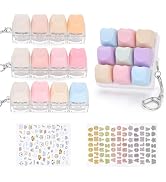 FunisFun 4 PCS Keyboard Fidget Toy, Includes 9-in-1 & 4-in-1 Keyboard Clicker Set with Stickers, ...