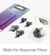 MEE audio Universal High Fidelity 25db Flat Response Filtered Earplugs