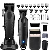 KEMEI Professional Hair Clippers Hair Trimmer Eletric Shaver Set for Men | Cordless Beard Trimmer...