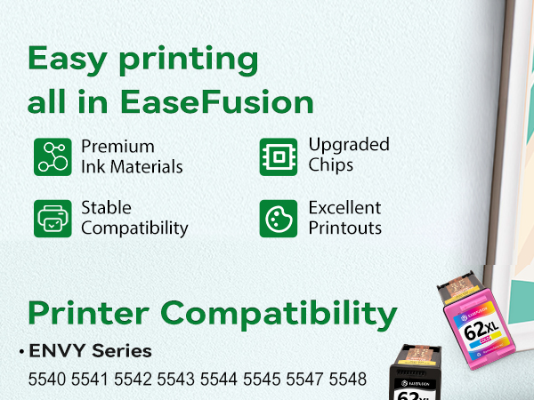 62 ink cartridges for hp printers