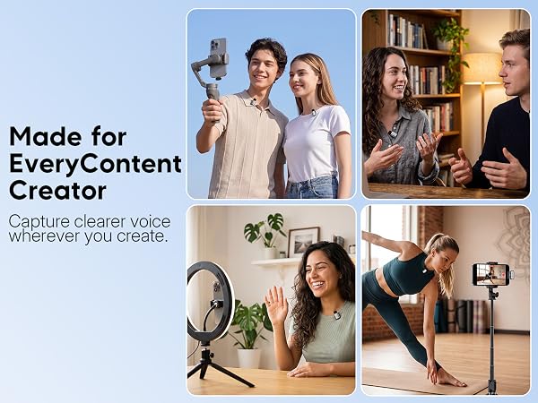 Made for Every Content Creator Capture clearer voice wherever you create.