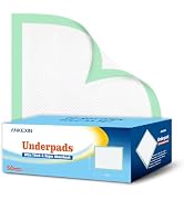 ANKEXIN 36'' x 36'' Disposable Bed Pads for Incontinence Heavy Duty Chucks Pads, 50 Count Leak-Pr...