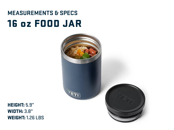 16 oz rambler food jar