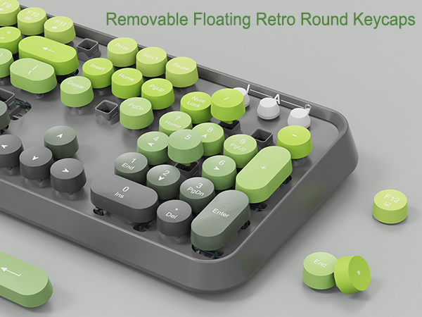retro keyboard and mouse wireless Wireless Keyboard and Mouse Combo colorful keyboard and mouse