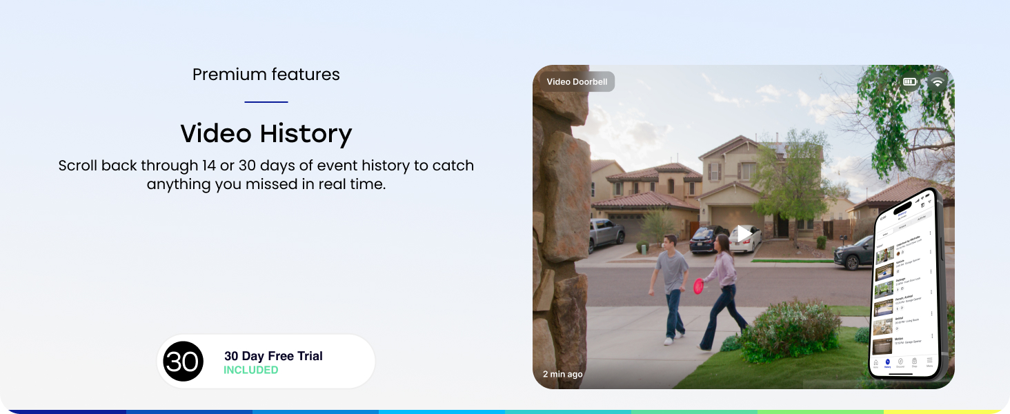 Video history up to 30 days
