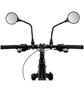ROCKBROS Bike Mirror, 360° Adjustable Handlebar Rear View Mirror | HD Wide-angle Acrylic Mirror w...